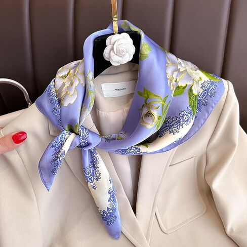 Ciormis 100 ٪ Mulberry Silk Scarf-Women's 21 ''/27''Square حرير الشعر وشاح in Kuwait