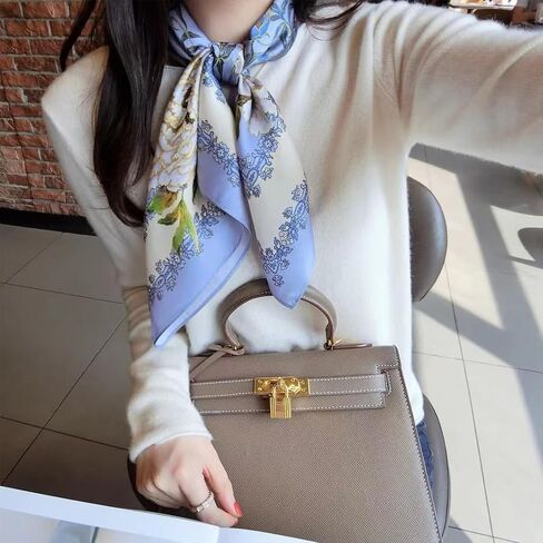 Ciormis 100 ٪ Mulberry Silk Scarf-Women's 21 ''/27''Square حرير الشعر وشاح in Kuwait