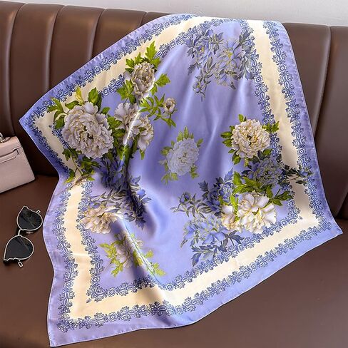 Ciormis 100 ٪ Mulberry Silk Scarf-Women's 21 ''/27''Square حرير الشعر وشاح in Kuwait