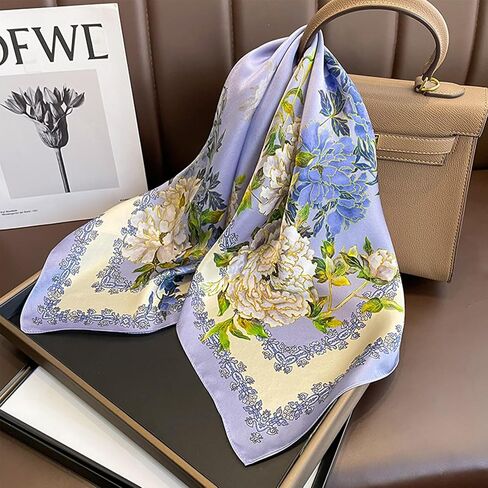 Ciormis 100 ٪ Mulberry Silk Scarf-Women's 21 ''/27''Square حرير الشعر وشاح in Kuwait