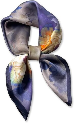 Ciormis 100 ٪ Mulberry Silk Scarf-Women's 21 ''/27''Square حرير الشعر وشاح in Kuwait