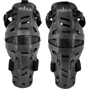 Mobius X8H Hybrid Knee Support MX (زوج) العاصفة الرمادية/الأسود صغير/ميد in Kuwait