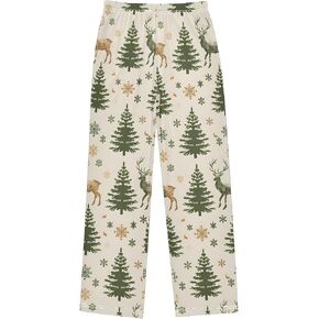 العطلات عيد الميلاد شجرة الغزلان لطيف السراويل بيجاما ، ناعمة سروال سروال سراويل Pajama PJ لمدة 6-14 سنة in Kuwait