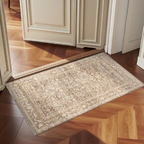 OPPODREAM Vintage Blue Area Rugs 5x7, 5 x 7 Retro Washable Rug Non Slip, Low-Pile Faux Wool Carpet, Soft Distressed Navy Floor Mat for Living Room, Bedroom, Kitchen, Office, Dorm, Dinning Room in Saudi Arabia