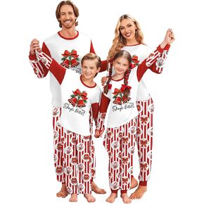 Ekouaer Family Christmas Pajamas Matching Sets Soft Long Sleeve Couple Pjs Xmas Sleepwear Holiday Lounge Set in Kuwait