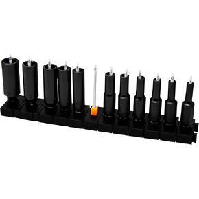 ToolBox Widget - Socket Organizers 1/4" | Includes 12 Modular Socket Organizers and 6 Spacers | Simple and Effective Tool For Socket Organization SIZE STEMS NOT INCLUDED 1 Pack in Saudi Arabia