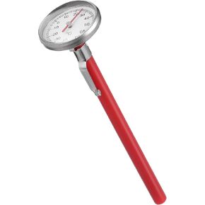Totority Car Thermometer Single Unit 2pcs - Mechanical Clock Design for Dashboard/Home Decor, Red Abs & Battery-Free Operation in Saudi Arabia