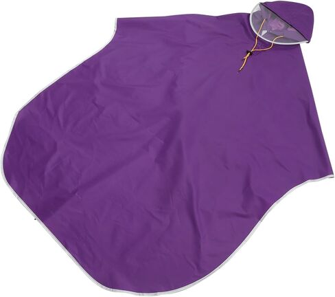 Popetpop للرجال المغطى بالركوب على رأس الدراجات الرخوة Cape Cape Rofroof Cover Cover خفيفة الوزن مقاوم للدموع Poncho لركوب الدراجة التخييم في الهواء الطلق الاستخدام الأرجواني in Saudi Arabia