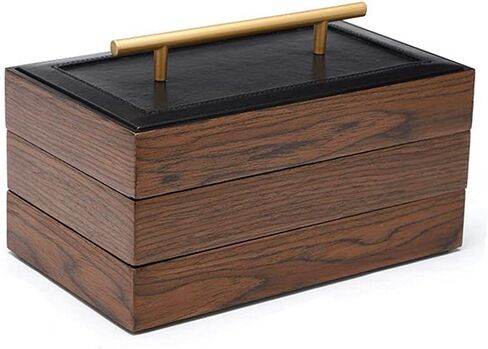 Vintage Wooden Jewellery Case Display Box Storage Jewellery Display Holder Storage Box (Size : 3 Floors) (4 Floors) in Saudi Arabia