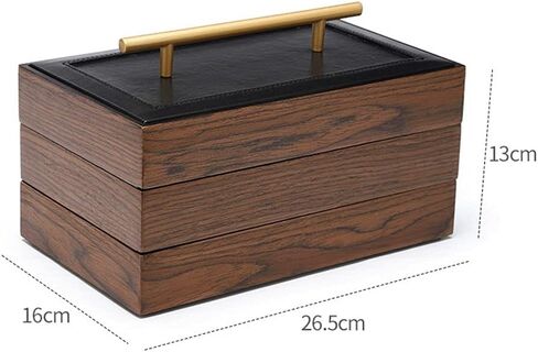 Vintage Wooden Jewellery Case Display Box Storage Jewellery Display Holder Storage Box (Size : 3 Floors) (4 Floors) in Saudi Arabia