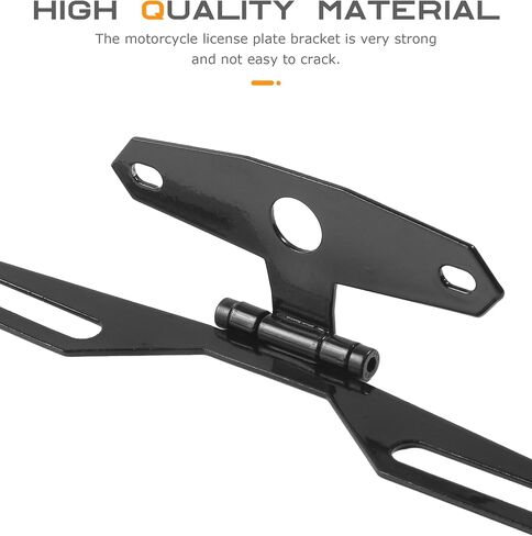 Motorcycle License Plate Bracket,Car Accessories Adjustable Motorcycle License Plate Holder,Universal Fold License Plate Tail Light Mount Holder,Suitable for Most Scooter ATV Dirt Bike in Saudi Arabia