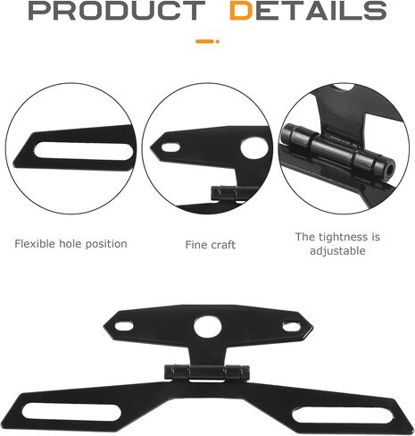 Motorcycle License Plate Bracket,Car Accessories Adjustable Motorcycle License Plate Holder,Universal Fold License Plate Tail Light Mount Holder,Suitable for Most Scooter ATV Dirt Bike in Saudi Arabia
