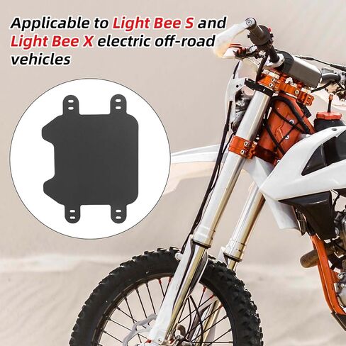 لوحة الرقم الأمامي للدراجة النارية ، لوحة ABS Ebike E Bike الأمامية متوافقة مع Sur-Ron Light Bee X الكهربائية الدراجة الأوساخ على الطرق الوعرة إكسسوارات أجزاء (رقم أبيض) in Kuwait