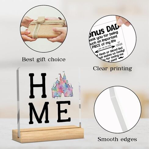 Motivational Quotes Desk Table Decor Cute Acrylic Sign Plaque Decorations for Home Farmhouse Office Bookshelf in Saudi Arabia