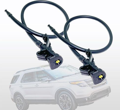 2 PCS Washield Washer Washer Boorsles Kit BB5Z17603A AR3Z17603A Washer Washer Washer Footsles Pray Jet متوافق مع فورد Explorer 2011-2015 مرافق اعتراض الشرطة 2013-2015 موستانج 2010-2014 in Saudi Arabia