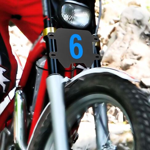 لوحة الرقم الأمامي للدراجة النارية ، لوحة ABS Ebike E Bike الأمامية متوافقة مع Sur-Ron Light Bee X الكهربائية الدراجة الأوساخ على الطرق الوعرة إكسسوارات أجزاء (رقم أبيض) in Kuwait