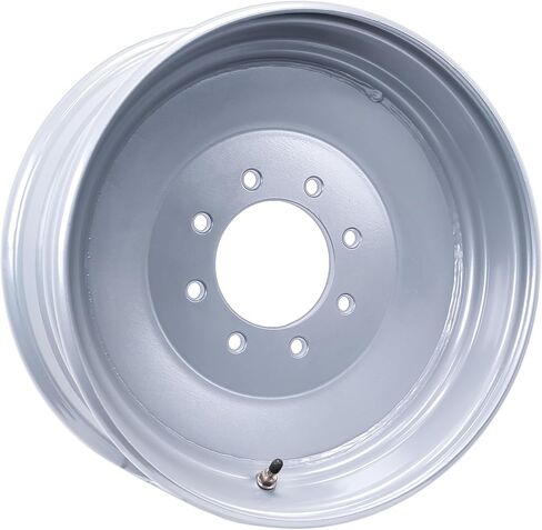 Ecustomrim Trailer Wheel 17.5 "17.5x6.75 Hub Centric 8 Lug on 6.5 Center Silver التقليدية الحافة in Saudi Arabia