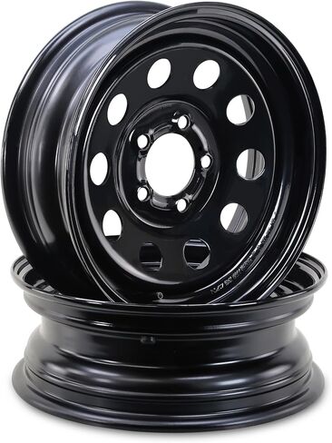 Libra 15 X 5 Trailer Wheels 5 Lug on 4.5 "Bolt Pattern Black Mod ، Set 2-17007 in Kuwait