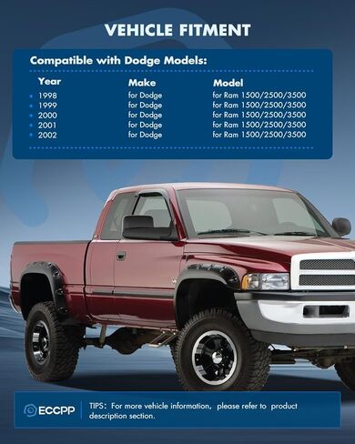 ECCPP Towing Mirrors Left and Right Side Tow Mirrors Replacement fit for 1998-2002 for Dodge for Ram 1500 2500 3500 Truck with Power Adjusted Heated No Light Pair Mirrors Manual Filp up in Kuwait