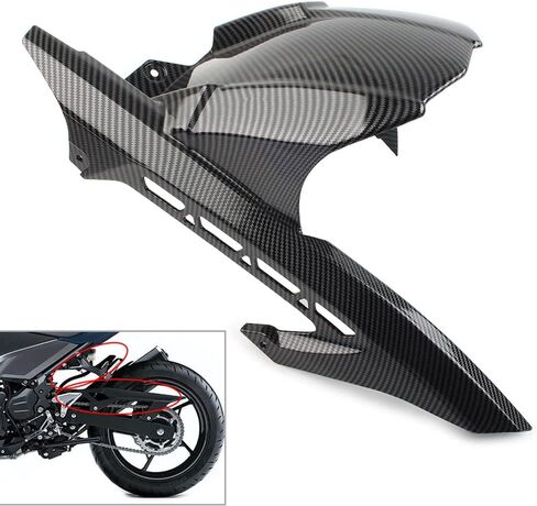 Lirun 1 PCS Carbon Carbon Mud Hugger Guard Mudguard Breat-Mudguard واقي ل Kawasaki Z900 2017-2023 Z900RS in Saudi Arabia