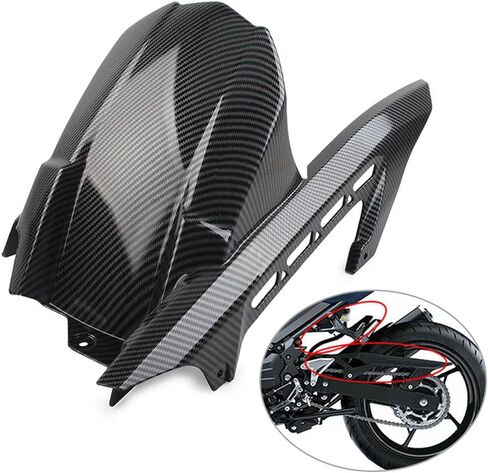 Lirun 1 PCS Carbon Carbon Mud Hugger Guard Mudguard Breat-Mudguard واقي ل Kawasaki Z900 2017-2023 Z900RS in Saudi Arabia