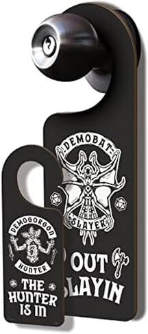 Genuine Fred Stranger Things, Do Not Disturb Sign, Double-sided, Demogorgon Hunter, Multicolor in Kuwait