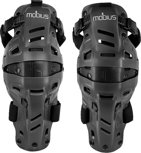 Mobius X8H Hybrid Knee Support MX (زوج) العاصفة الرمادية/الأسود صغير/ميد in Kuwait
