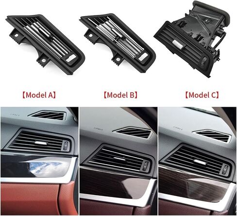 LHD Right Side Air Conditioning Grille AC Vent Outlet Panel Assembly Compatible for BMW 5 Series F10 F11 520 523 525 530 535 64229166884(Style A) in Saudi Arabia