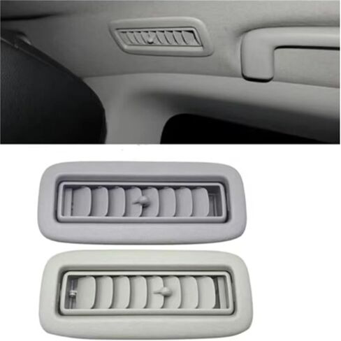 2Pcs Car Roof Top Side Air Conditioning Vent Outlet A/C Panel Grille Cover Install Compatible For Mitsubishi Pajero V93 V97(Beige) in Saudi Arabia