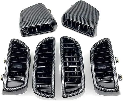 متوافق مع Cayenne 2011-2017 7P5819703 7P5819704 تكييف الهواء الأمامي الكربون A/C Air Air Grille Association (الخلفية) in Saudi Arabia