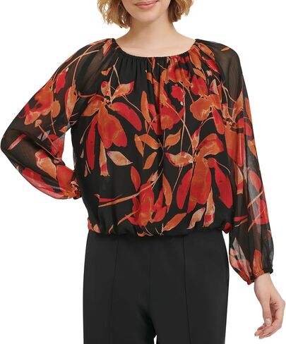 Calvin Klein Women's Blouse Long Sleeve Top in Saudi Arabia