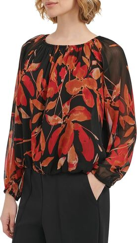 Calvin Klein Women's Blouse Long Sleeve Top in Saudi Arabia