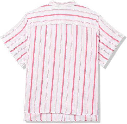 Tommy Hilfiger Women’s Button Up Striped Short Sleeve Sportswear Top in Saudi Arabia
