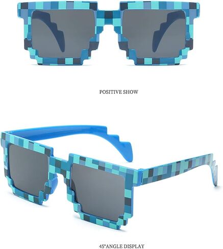 ALVOGIMOR 3 Pack Thug Life Sunglasses,Men Women Kids Pixel Mosaic Glasses, MLG Shades for Photo Props or Halloween Party in Kuwait