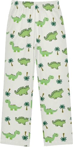 Cute Dinosaur Pattern Cute Pajama Pants, Soft Sleepwear Lounge Pants Pajama Pj Bottoms for 6-14 Years in Saudi Arabia