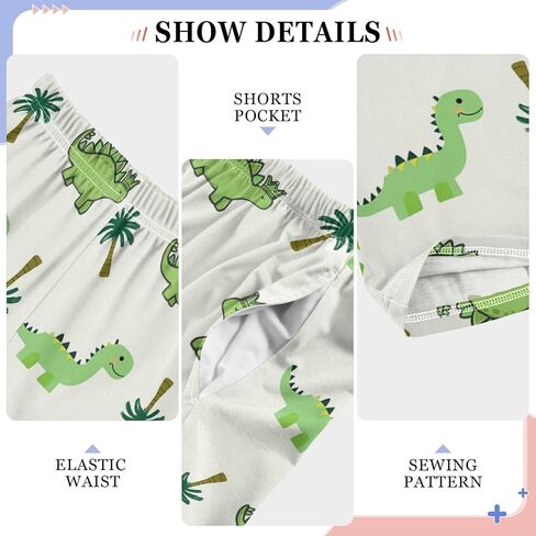 Cute Dinosaur Pattern Cute Pajama Pants, Soft Sleepwear Lounge Pants Pajama Pj Bottoms for 6-14 Years in Saudi Arabia