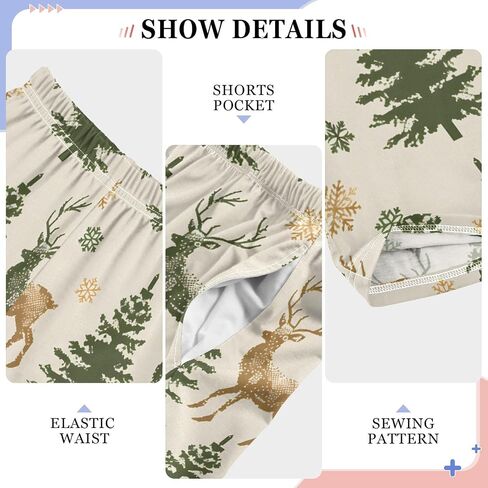 العطلات عيد الميلاد شجرة الغزلان لطيف السراويل بيجاما ، ناعمة سروال سروال سراويل Pajama PJ لمدة 6-14 سنة in Saudi Arabia