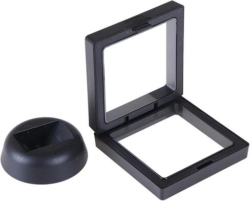 Case Display Display 3D 70 * 70 مم أسود 3PE 3PE Film Jewelry Storage Box Display Box Case with Stand Home Decorations in Kuwait
