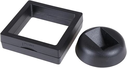 Case Display Display 3D 70 * 70 مم أسود 3PE 3PE Film Jewelry Storage Box Display Box Case with Stand Home Decorations in Kuwait
