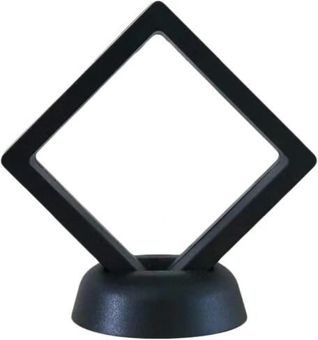 10pcs Square 3D Floating Display Case Display Frame Holder Box Case Stand Home Decoration(10Pcs-black,11x11x2cm) in Saudi Arabia