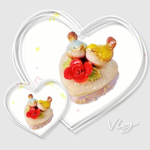 4.33 * 4.13inch Home Decor Ceramic Decorative Items, Royal Princess Jewelry Box, Ring Tray, Watch Storage Box (S049 Round) in Saudi Arabia
