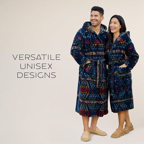 Pendleton Men's Robe, 100% Cotton, Unisex Bathrobe, Washable in Saudi Arabia