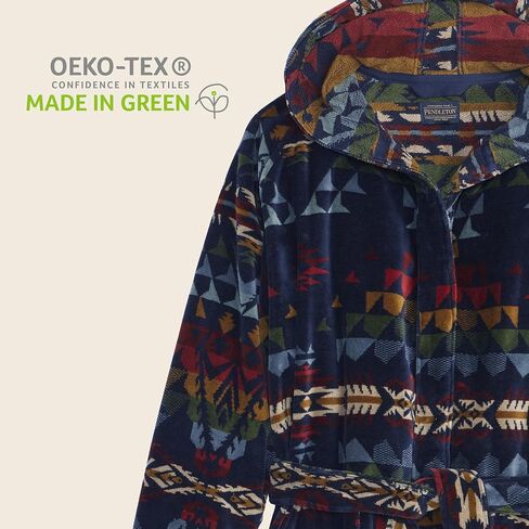 Pendleton Men's Robe, 100% Cotton, Unisex Bathrobe, Washable in Saudi Arabia
