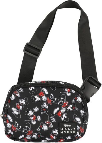 Super Mario Bros Princess Peach 7.5" Pink & White Checkered Quilted Fanny Pack in Saudi Arabia