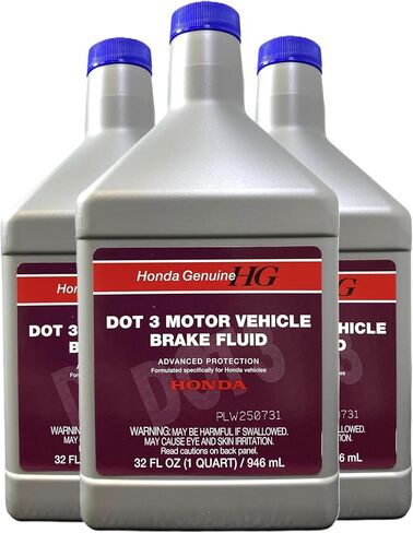 Honda 08798-9108 DOT 3 Motor Vehicle Brake Fluid 32 FL OZ (1 Quart) (3) in Saudi Arabia