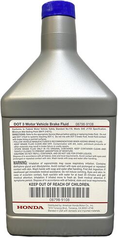 Honda 08798-9108 DOT 3 MOTER OPERN BRAKE FILID 32 FL OZ (1 QUART) (3) in Kuwait