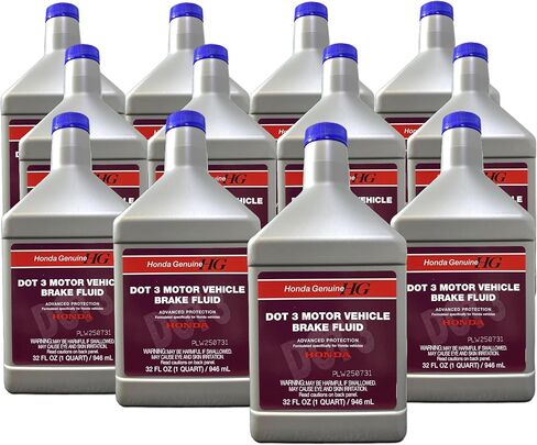 Honda 08798-9108 DOT 3 Motor Vehicle Brake Fluid 32 FL OZ (1 Quart) (3) in Saudi Arabia