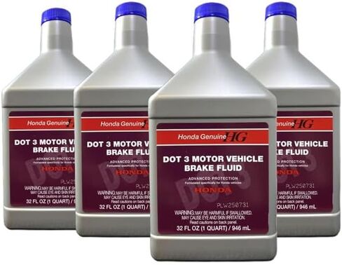 Honda 08798-9108 DOT 3 Motor Vehicle Brake Fluid 32 FL OZ (1 Quart) (3) in Saudi Arabia