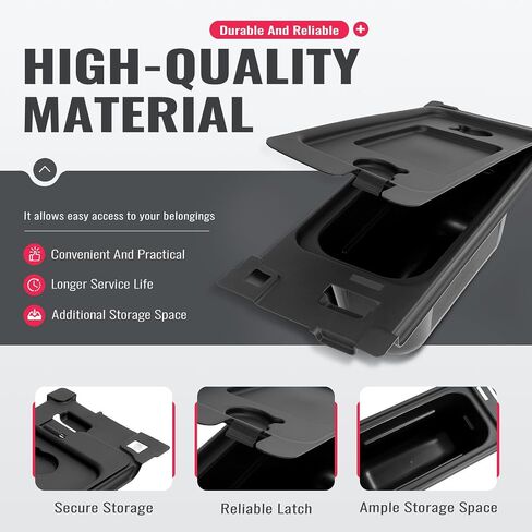 صندوق تخزين Underseat متوافق مع 2015-2026 Kawasaki Mule Pro-Fxr FX ، DXT DX Black تحت استبدال سلة تخزين المقعد ل 99994-1463 in Saudi Arabia