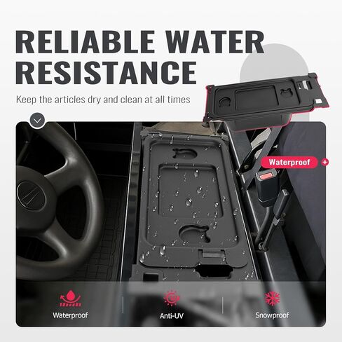 صندوق تخزين Underseat متوافق مع 2015-2026 Kawasaki Mule Pro-Fxr FX ، DXT DX Black تحت استبدال سلة تخزين المقعد ل 99994-1463 in Saudi Arabia